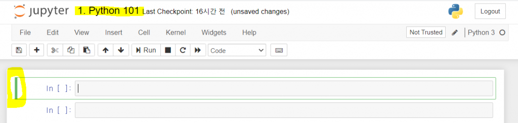초보자를 위한 파이썬 주피터 노트북 활용과 마크다운 초보자를 위한 파이썬 주피터 노트북 활용과 마크다운